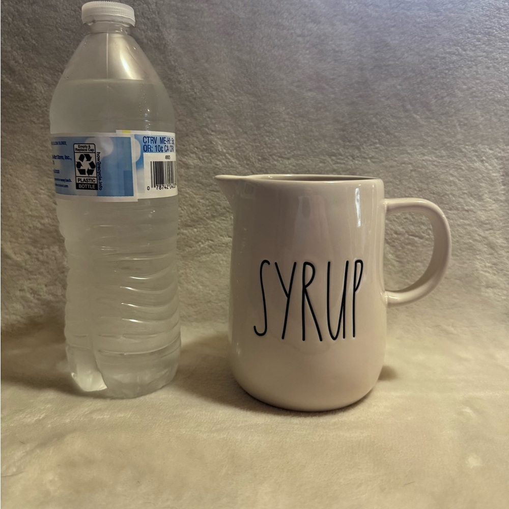 Rae Dunn Cream Ceramic Syrup Jug